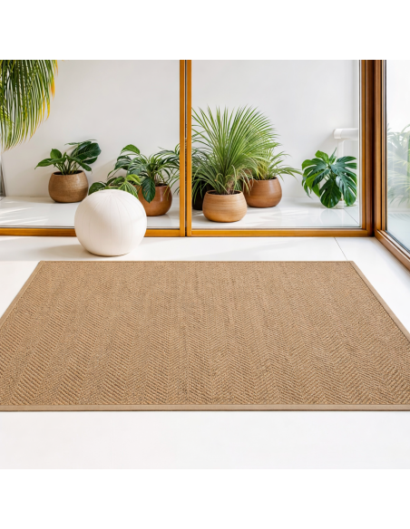Tapis sur-mesure Botanic Chevron Paraphe